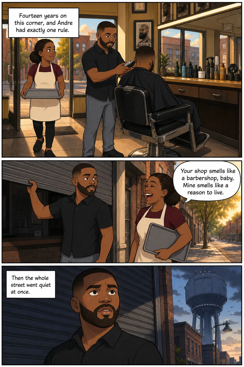 Página interior de ejemplo en inglés: Fade Out