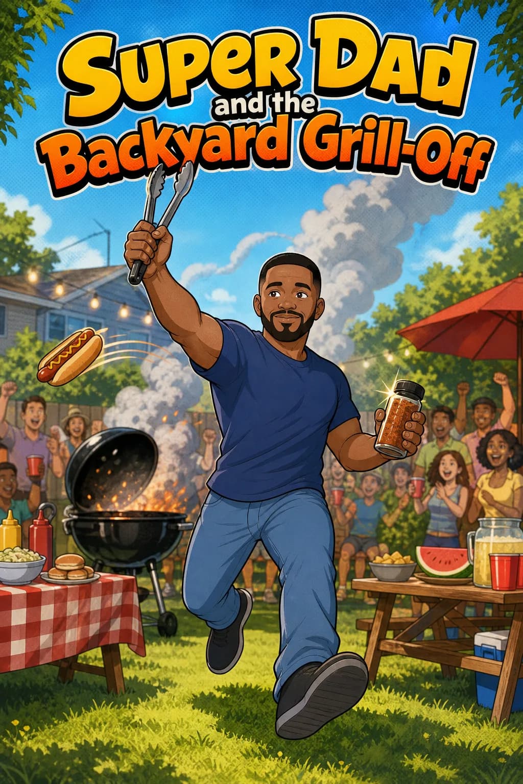 A third cover drawn for the same sample story about Marcus.