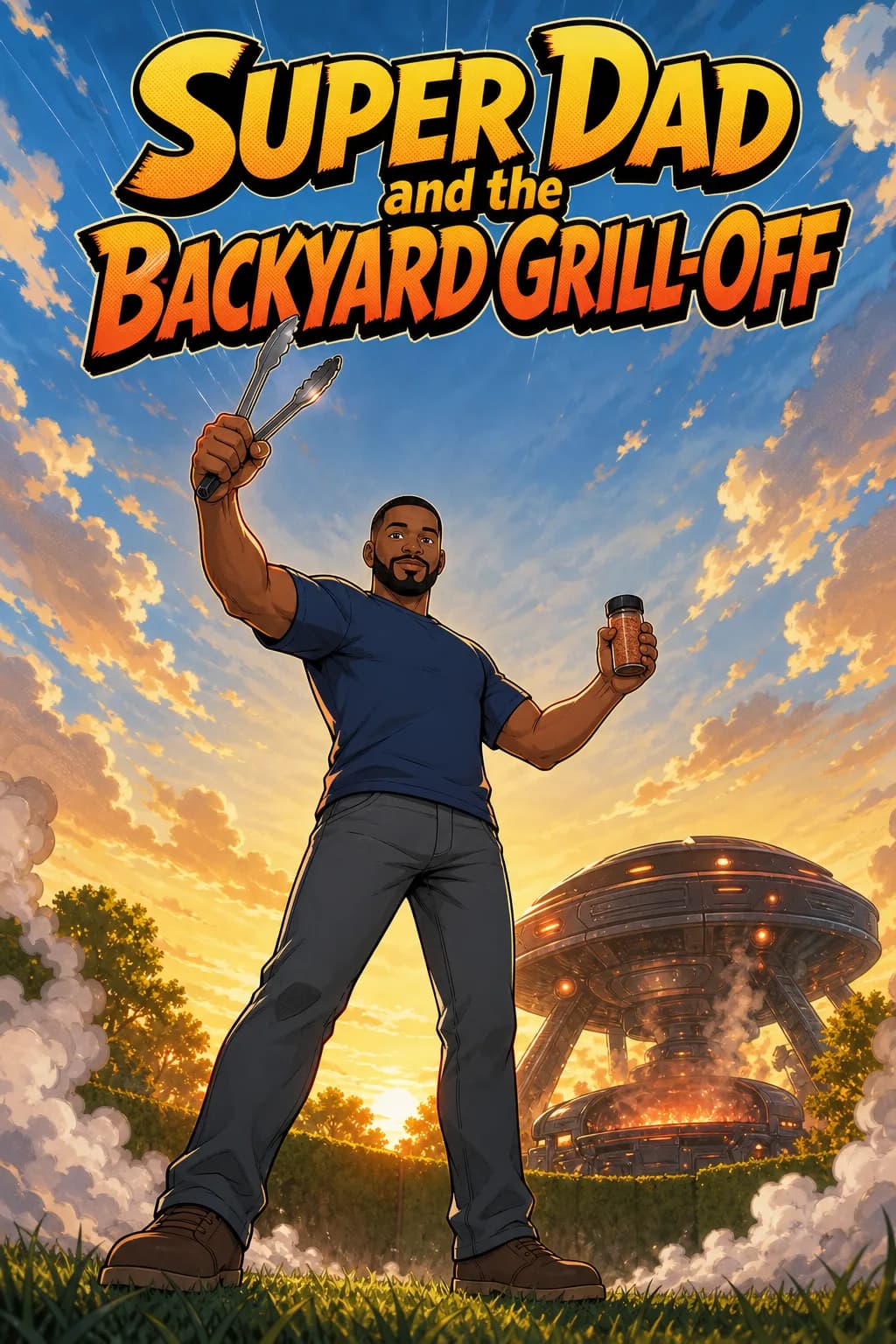 A fourth cover drawn for the same sample story about Marcus.