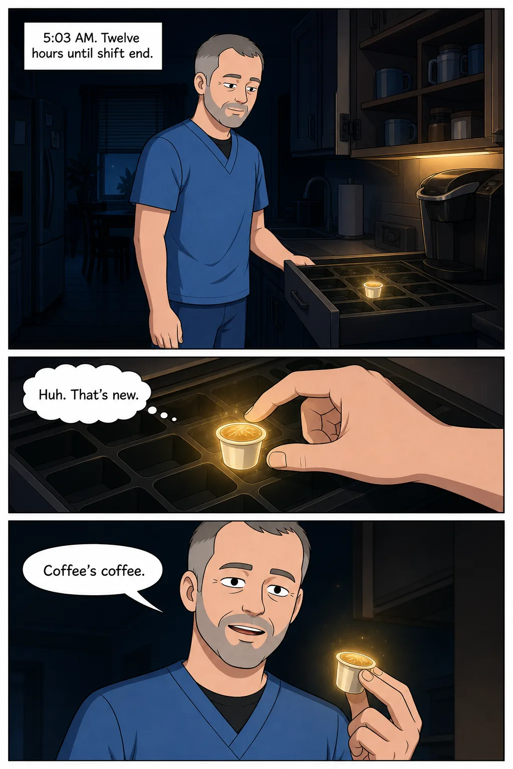 Página interior de ejemplo en inglés: Ryan: Last Pod Standing