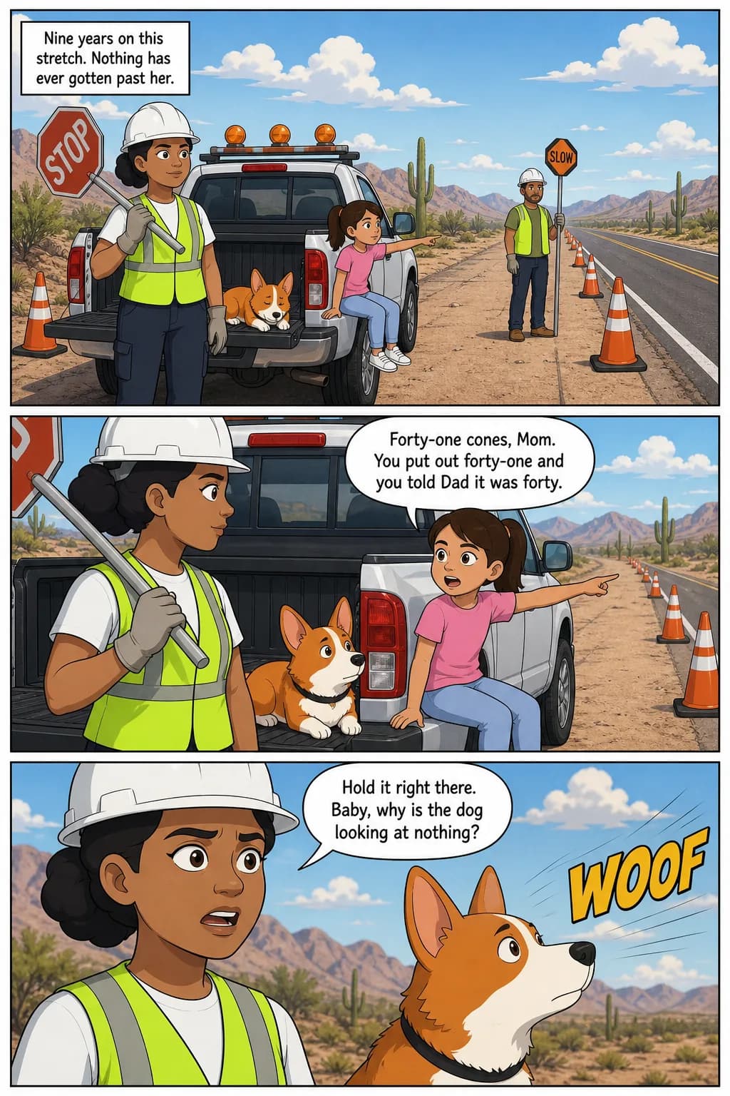 Página interior de ejemplo en inglés: Vanessa & the Stop Squad